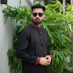 Premium Eid Panjabi: Black