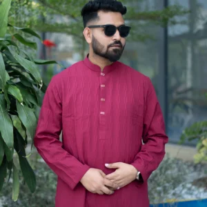 Premium Eid Panjabi: Light Maroone